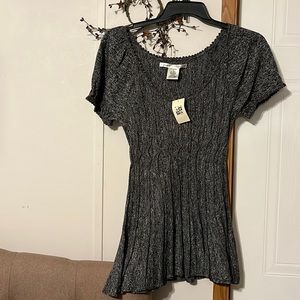 Max Studio gray blouse new with tags very soft material x